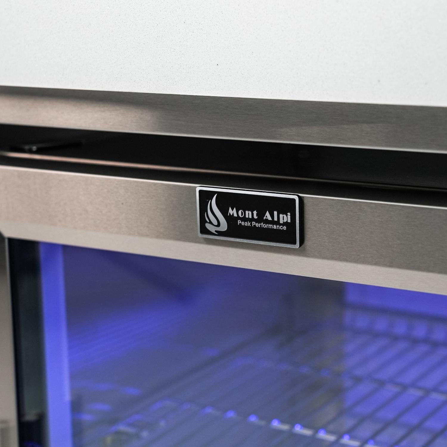 Mont Alpi 805 Deluxe Island Grill with 45 Degree Corners and Fridge Cabinet, MAi805-D45FC