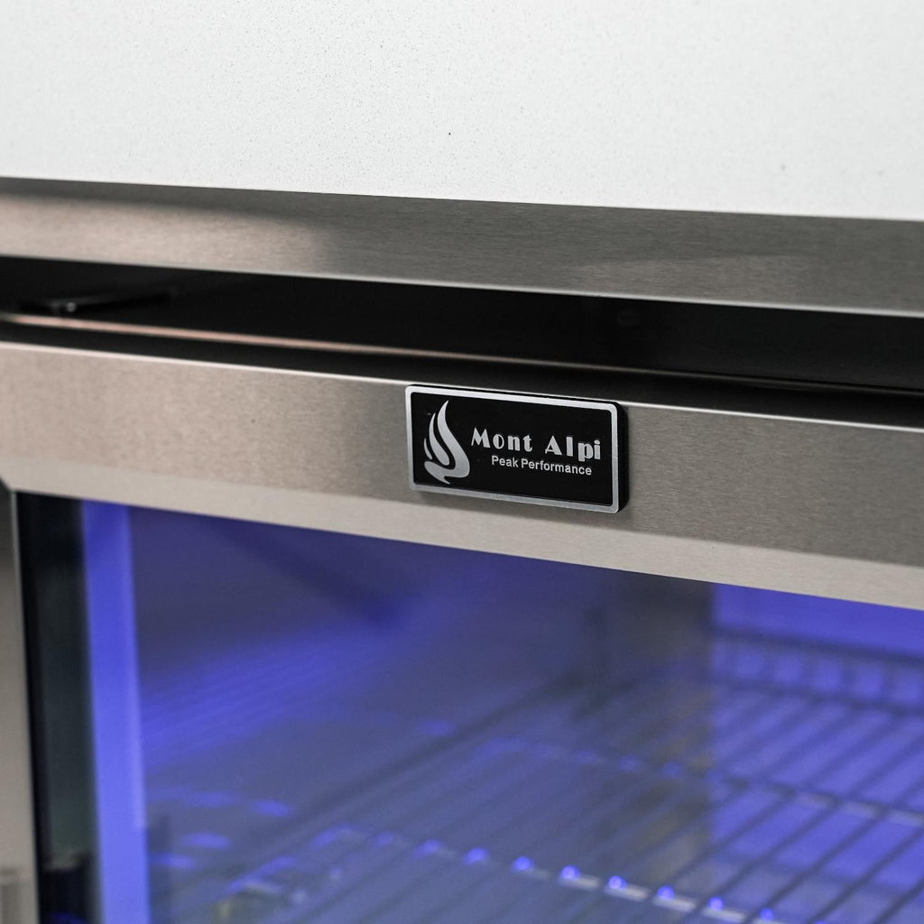 Mont Alpi 805 Deluxe Island Grill with Beverage Center and Fridge Cabinet, MAi805-DBEVFC