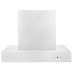 ZLINE 36 in. Wall Mount Range Hood 400 CFM Stainless Steel Ducted 4-Speed LED Lighting (KECOM-36)