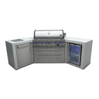 Mont Alpi 805 Deluxe Island Grill with 45 Degree Corners and Fridge Cabinet, MAi805-D45FC
