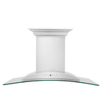 ZLINE 30 in. Wall Mount Range Hood Ducted Stainless Steel CrownSound Bluetooth Speakers (KNCRN-BT-30)