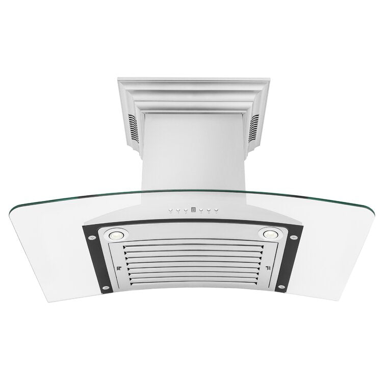 ZLINE 30 in. Wall Mount Range Hood Ducted Stainless Steel CrownSound Bluetooth Speakers (KNCRN-BT-30)