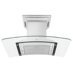 ZLINE 30 in. Wall Mount Range Hood Ducted Stainless Steel CrownSound Bluetooth Speakers (KNCRN-BT-30)