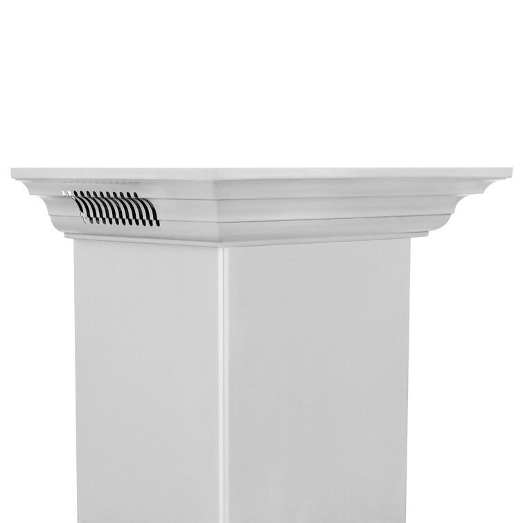 ZLINE 30 in. Wall Mount Range Hood Ducted Stainless Steel CrownSound Bluetooth Speakers (KNCRN-BT-30)
