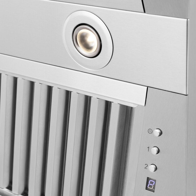 ZLINE 58 in. Range Hood Insert Wall Mount 21 in. Depth Stainless Steel 4-Speed Ventilation (721-58)