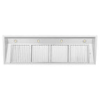 ZLINE 58 in. Range Hood Insert – Wall Mount – 18 in. Depth – Stainless Steel, High Performance Ventilation (698-58)