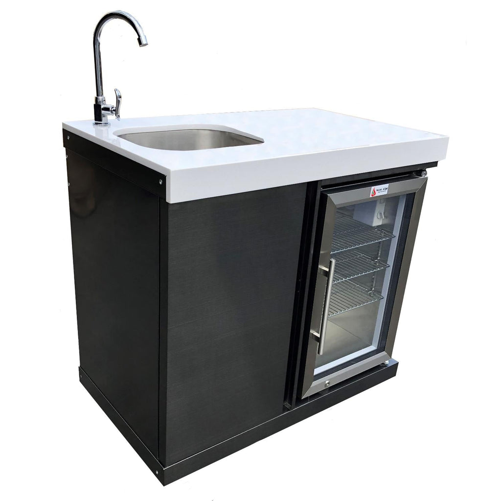 Mont Alpi Black Stainless Steel Beverage Center, MASF-BSS