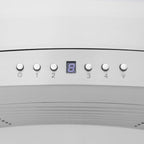 ZLINE 48 in Wall Mount Range Hood Ducted Stainless Steel CrownSound Bluetooth Speakers (KN4CRN-BT-48)