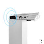ZLINE 48 in Wall Mount Range Hood Ducted Stainless Steel CrownSound Bluetooth Speakers (KN4CRN-BT-48)