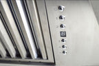 ZLINE 48" Wall Mount Range Hood – Ducted Designer Series, Satin Stainless Steel, 700 CFM (655-4SSSS-48)