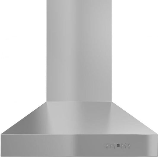 ZLINE 48 in. Wall Mount Range Hood Stainless Steel Crown Molding Ducted Ventilation (667CRN-48)