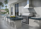 ZLINE 48 in. Wall Mount Range Hood Outdoor Approved Stainless Steel Ducted Ventilation 667-304-48