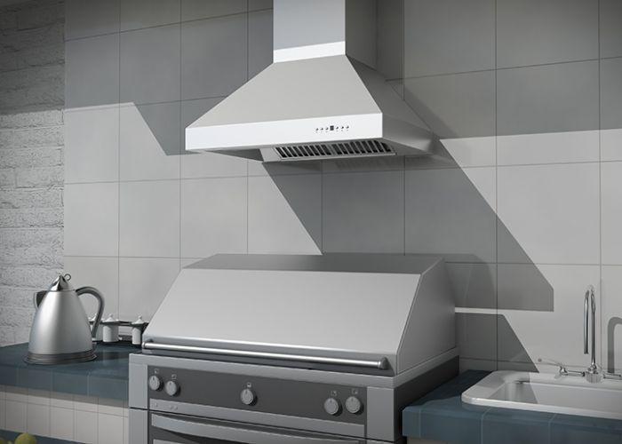 ZLINE 42 Inch Outdoor Wall Mount Range Hood Ducted Stainless Steel, MODEL 667-304-42