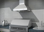 ZLINE 36 in. Wall Mount Outdoor Range Hood Ducted Outdoor Approved Stainless Steel (667-304-36)