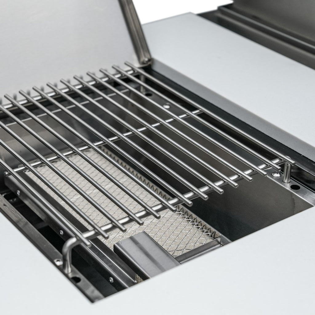 Mont Alpi 805 Deluxe Island Grill with 45 Degree Corners and Fridge Cabinet, MAi805-D45FC