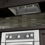 ZLINE 34 in. Island Mount Range Hood Insert 24 in. Depth Stainless Steel 824i-34