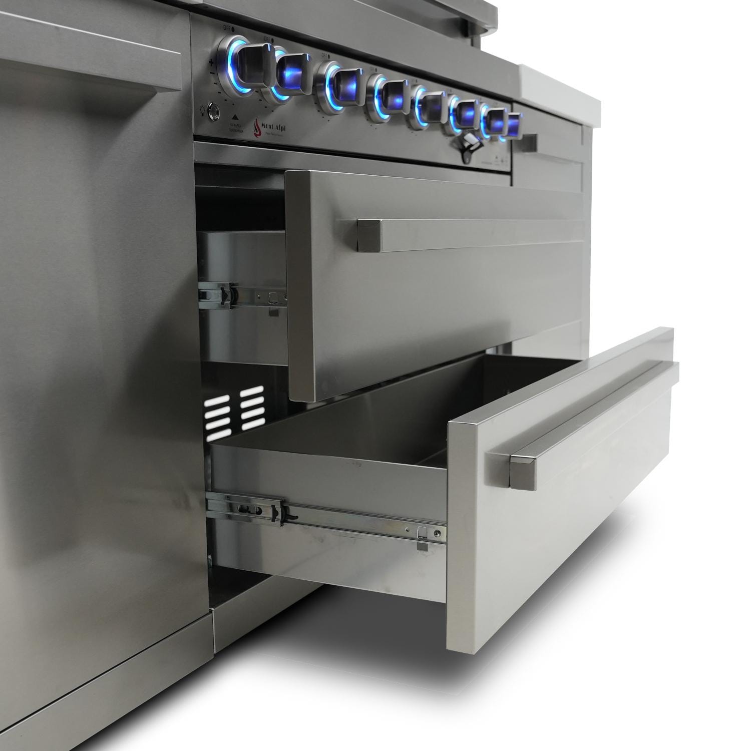 Mont Alpi 805 Deluxe Island Grill with Fridge Cabinet, MAi805-DFC