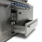 Mont Alpi 805 Deluxe Island Grill with 90 Degree Corner, MAi805-D90C
