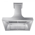 ZLINE 30 in. Wall Mount Range Hood Ducted Satin Stainless Steel Designer Series 400 CFM (8632S-30)