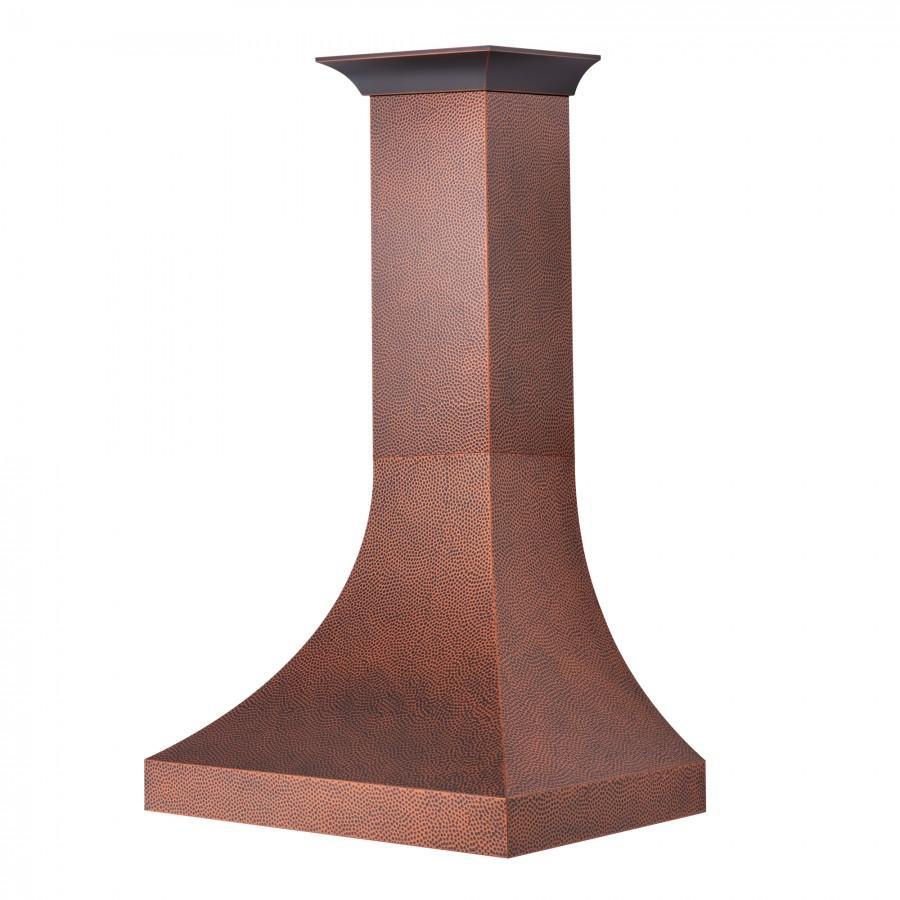 ZLINE 36 in. Wall Mount Range Hood Hand-Hammered Copper Finish Designer Series 8632H-36