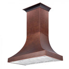 ZLINE 48" Wall Mount Range Hood Copper Finish 4-Speed Fan LED Lighting (8632H-48)