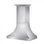 ZLINE 48 in Wall Mount Range Hood Satin Stainless Steel Ducted Designer Series 8632S (8632S-48)