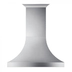 ZLINE 48 in Wall Mount Range Hood Satin Stainless Steel Ducted Designer Series 8632S (8632S-48)