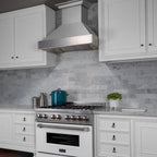 ZLINE 30 in. Kitchen Appliance Package with Satin Stainless Steel Stainless Dual Fuel Range, Ducted Vent Range Hood and Tall Tub Dishwasher, 3KP-RASRH30-DWV