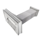 ZLINE 36 Inch Wall Mount Range Hood Satin Stainless Steel 400 CFM Ducted Designer Series (8656S-36)