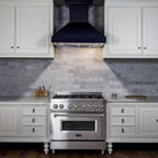 ZLINE 36 in. Wall Mount Range Hood, Oil-Rubbed Bronze Finish, 24 in. Depth (8667B-36)