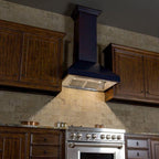 ZLINE 36 in. Wall Mount Range Hood, Oil-Rubbed Bronze Finish, 24 in. Depth (8667B-36)