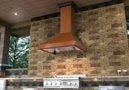 ZLINE 48 Inch Wall Mount Range Hood Copper Finish with Crown Molding (8667C-48)
