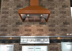 ZLINE 36 in. Wall Mount Range Hood with Crown Molding, Copper Finish (8667C-36)