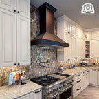 ZLINE 30 in. Wall Mount Range Hood 400 CFM Hand-Hammered Copper Finish (655-HBXXX-30)