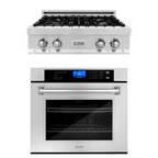 ZLINE 30 in. Self-Cleaning Wall Oven and 30 in. Rangetop Appliance Package, 2KP-RT30-AWS30