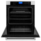 ZLINE 30 in. Self-Cleaning Wall Oven and 24 in. Microwave Oven Appliance Package, 2KP-MW24-AWS30