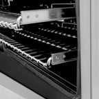 ZLINE Autograph 48 in. Legacy Dual Fuel Range with 7 Gas Burners and Double Electric Ovens (6.0 cu. ft.) in Satin Stainless Steel with Matte Black Accents – RASZ-SN-48-MB