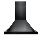 ZLINE 24 Inch Wall Mount Range Hood Convertible Vent Black Stainless Steel 400 CFM (BSKBN-24)