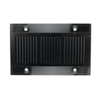 ZLINE 36 in. Island Mount Range Hood, Black Stainless Steel, 400 CFM Convertible Vent, LED Lighting (BSKE2iN-36)