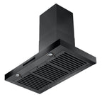ZLINE 30 Inch Wall Mount Range Hood Convertible Vent 400 CFM Black Stainless Steel (BSKEN-30)