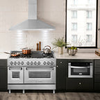 ZLINE 42 in. Wall Mount Range Hood Convertible Stainless Steel with Charcoal Filters (KB-CF-42)