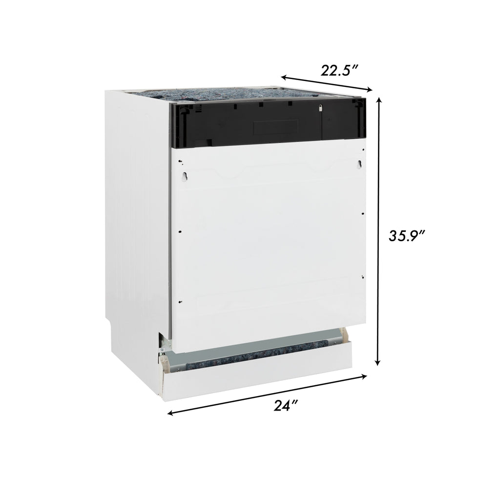 ZLINE Appliance Package - 30 in. Dual Fuel Range, Range Hood, 3 Rack Dishwasher, Refrigerator, 4KPR-RARH30-DWV