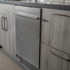 ZLINE 24" Top Control Built-In Dishwasher with Satin Stainless Steel Panel and Stainless Steel Tub with Modern Style Handle, 52dBa, DW-SN-24