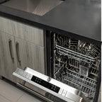 ZLINE 24" Top Control Built-In Dishwasher with Satin Stainless Steel Panel and Stainless Steel Tub with Modern Style Handle, 52dBa, DW-SN-24