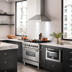 ZLINE 30 in. Wall Mount Range Hood Convertible Stainless Steel 400 CFM Charcoal Filters (KB-CF-30)