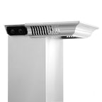 ZLINE 36 in. Wall Mount Range Hood 400 CFM Stainless Steel Built-In CrownSound™ Bluetooth Speakers (KF1CRN-BT-36)