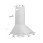 ZLINE 24 Inch Wall Mount Range Hood Convertible Vent Stainless Steel KB-24