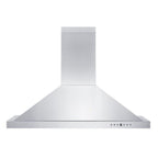 ZLINE Kitchen and Bath 36 in. Dual Fuel Range with Satin Stainless Steel Door & 36 in. Range Hood Appliance Package, 2KP-RASNRH36