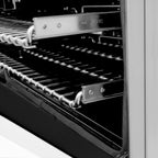 ZLINE 30-Inch Professional Gas Range with Electric Oven, Stainless Steel, White Matte Door (Model RA-WM-30)