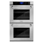 ZLINE Kitchen Appliance Package with 30 in. Stainless Steel Rangetop and 30 in. Double Wall Oven, 2KP-RTAWD30